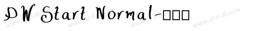 DWStart Normal字体转换